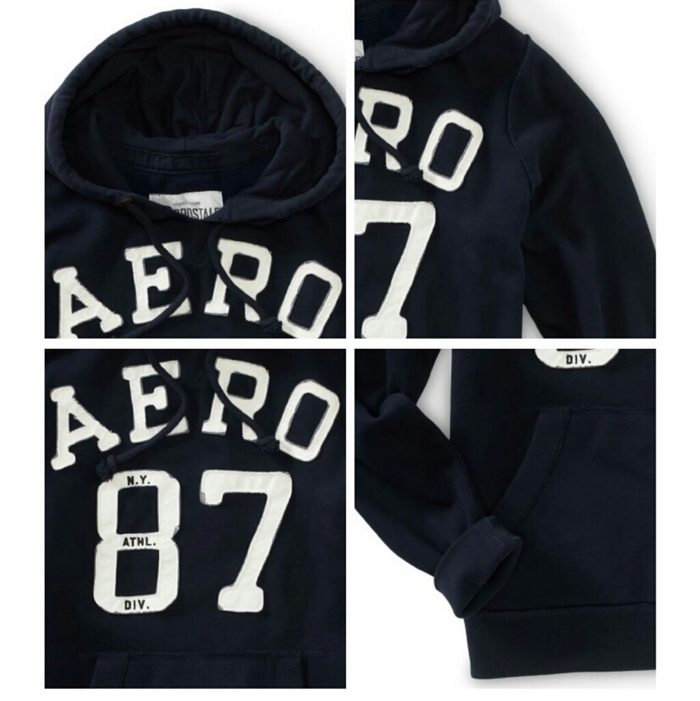 Aero 87 Notch Neck Popover Hoodie - Picture 3 of 4
